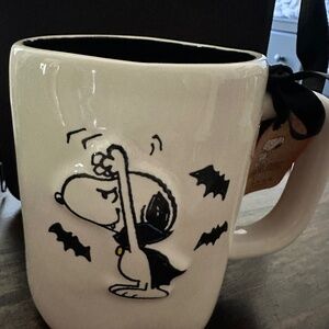 Snoopy Rae Dunn Halloween mugs